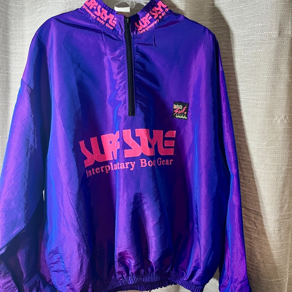 Surf Style Blue and Pink Hoodie